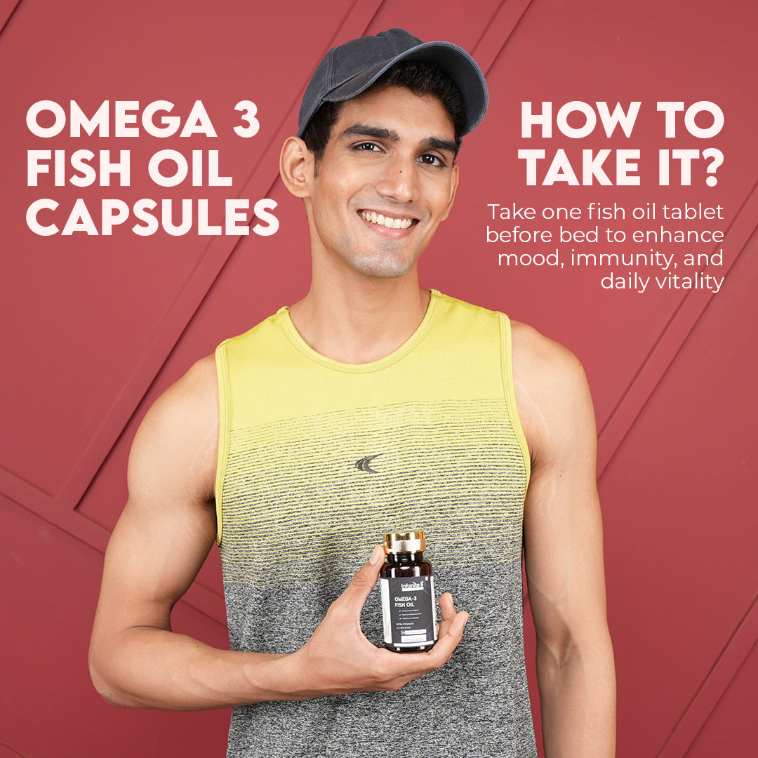 Omega 3 Fish Oil Capsules 1000mg | Heart | Skin | Eyes | Joint & Bone Health