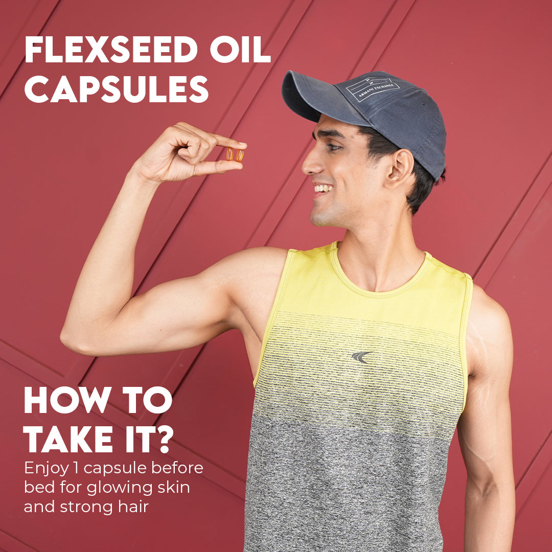 Flaxseed Oil Omega 3-6-9  Softgel Capsules   Heart Health, Joint Support & Glowing Skin