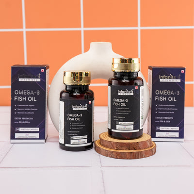 Omega 3 Fish Oil Capsules 1000mg | Heart | Skin | Eyes | Joint & Bone Health