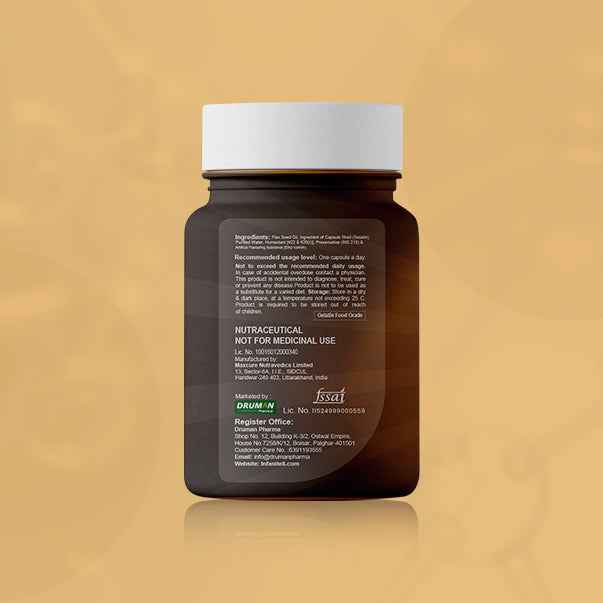 Best Flaxseed Oil Omega 3-6-9  Softgel Capsules   Heart Health, Joint Support & Glowing Skin
